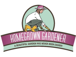 HOMEGROWN GARDENER A BEAUTIFUL GARDEN HAS NEVER BEEN EASIER! trademark
