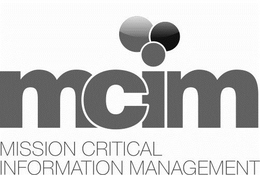 MCIM MISSION CRITICAL INFORMATION MANAGEMENT trademark