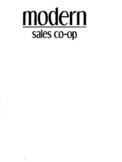 MODERN SALES CO-OP trademark
