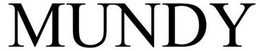 MUNDY trademark