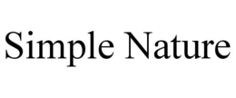 SIMPLE NATURE trademark