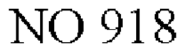 NO 918 trademark