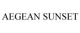 AEGEAN SUNSET trademark