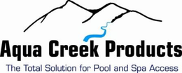 AQUA CREEK PRODUCTS THE TOTAL SOLUTION FOR POOL AND SPA ACCESS trademark