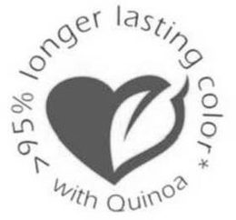 >95% LONGER LASTING COLOR* WITH QUINOA trademark