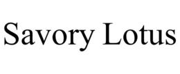 SAVORY LOTUS trademark