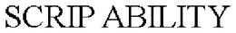 SCRIP ABILITY trademark