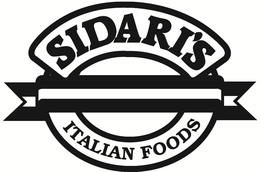 SIDARI'S ITALIAN FOODS trademark