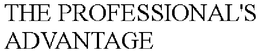 THE PROFESSIONAL'S ADVANTAGE trademark