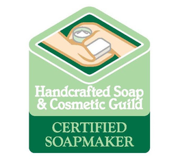 HANDCRAFTED SOAP & COSMETIC GUILD CERTIFIED SOAPMAKER trademark