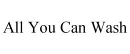 ALL YOU CAN WASH trademark