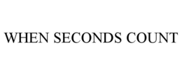 WHEN SECONDS COUNT trademark