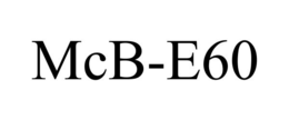 MCB-E60 trademark