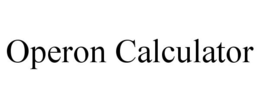 OPERON CALCULATOR trademark