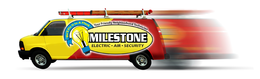 MILESTONE WE'LL FIX IT IN A FLASH ELECTRIC AIR SECURITY trademark