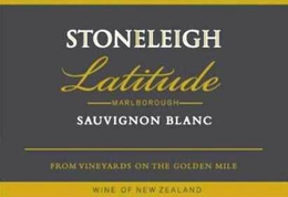 STONELEIGH LATITUDE -MARLBOROUGH- SAUVIGNON BLANC - FROM THE VINEYARDS ON THE GOLDEN MILE WINE OF NEW ZEALAND trademark