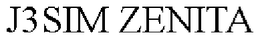 J3SIM ZENITA trademark