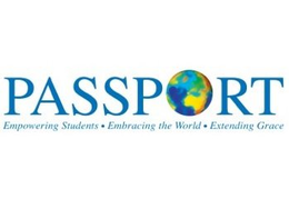PASSPORT EMPOWERING STUDENTS ·EMBRACING THE WORLD · EXTENDING GRACE trademark