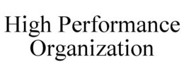 HIGH PERFORMANCE ORGANIZATION trademark
