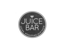 JUICE BAR JUICES, SMOOTHIES AND MORE trademark