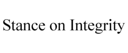 STANCE ON INTEGRITY trademark