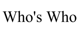 WHO'S WHO trademark