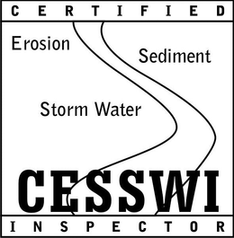 CERTIFIED EROSION SEDIMENT STORM WATER CESSWI INSPECTOR trademark