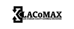 X LACOMAX LOS ANGELES COUNTY MATERIALS EXCHANGE trademark