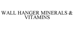 WALL HANGER MINERALS & VITAMINS trademark