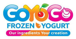 GOYOGO FROZEN YOGURT OUR INGREDIENTS YOUR CREATION trademark
