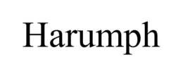 HARUMPH trademark