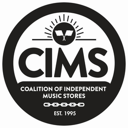 CIMS COALITION OF INDEPENDENT MUSIC STORES EST. 1995 trademark
