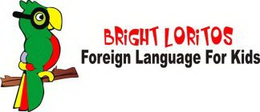 BRIGHT LORITOS FOREIGN LANGUAGE FOR KIDS trademark