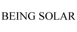 BEING SOLAR trademark