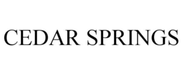 CEDAR SPRINGS trademark