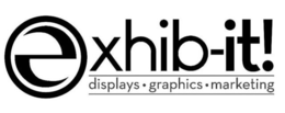 EXHIB-IT! DISPLAYS · GRAPHICS · MARKETING trademark
