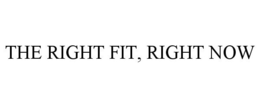 THE RIGHT FIT, RIGHT NOW trademark