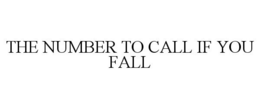 THE NUMBER TO CALL IF YOU FALL trademark