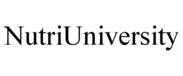 NUTRIUNIVERSITY trademark