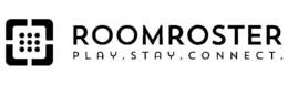 ROOMROSTER PLAY . STAY . CONNECT . trademark