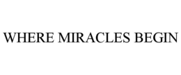 WHERE MIRACLES BEGIN trademark