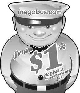 MEGABUS.COM FROM $1** PLUS A RESERVATION FEE trademark