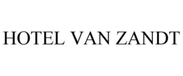 HOTEL VAN ZANDT trademark