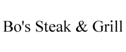 BO'S STEAK & GRILL trademark