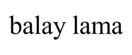 BALAY LAMA trademark