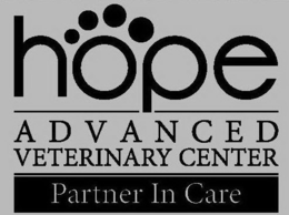 HOPE ADVANCED VETERINARY CENTER PARTNER IN CARE trademark