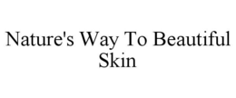NATURE'S WAY TO BEAUTIFUL SKIN trademark