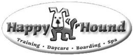 HAPPY HOUND TRAINING · DAYCARE · BOARDING · SPA trademark