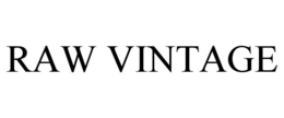 RAW VINTAGE trademark