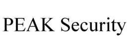 PEAK SECURITY trademark